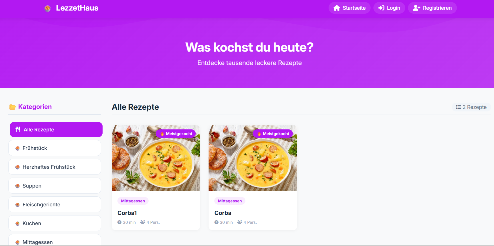 Rezept Desktop