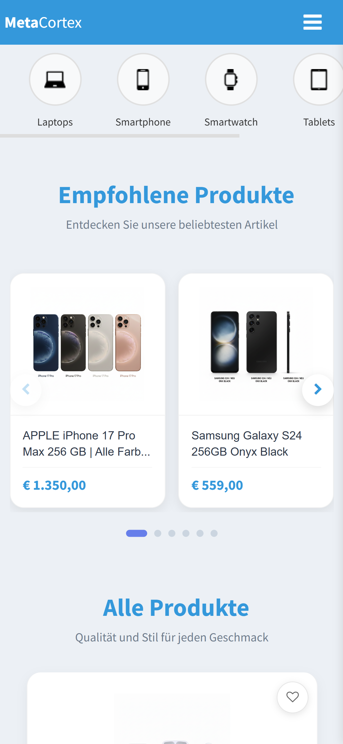 HandyShop V2 Mobil